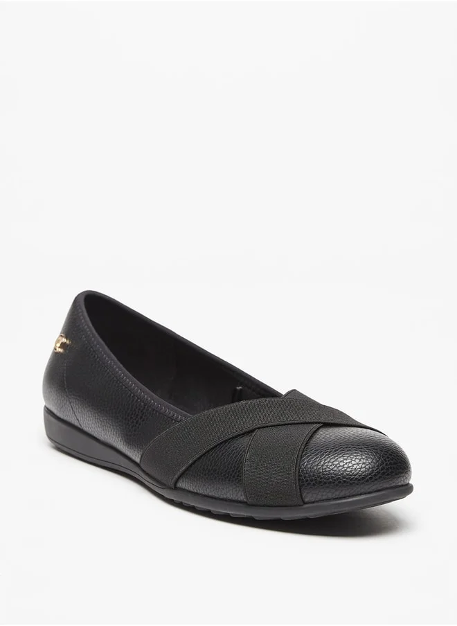 لو كونفورت Textured Slip-On Ballerina Shoes