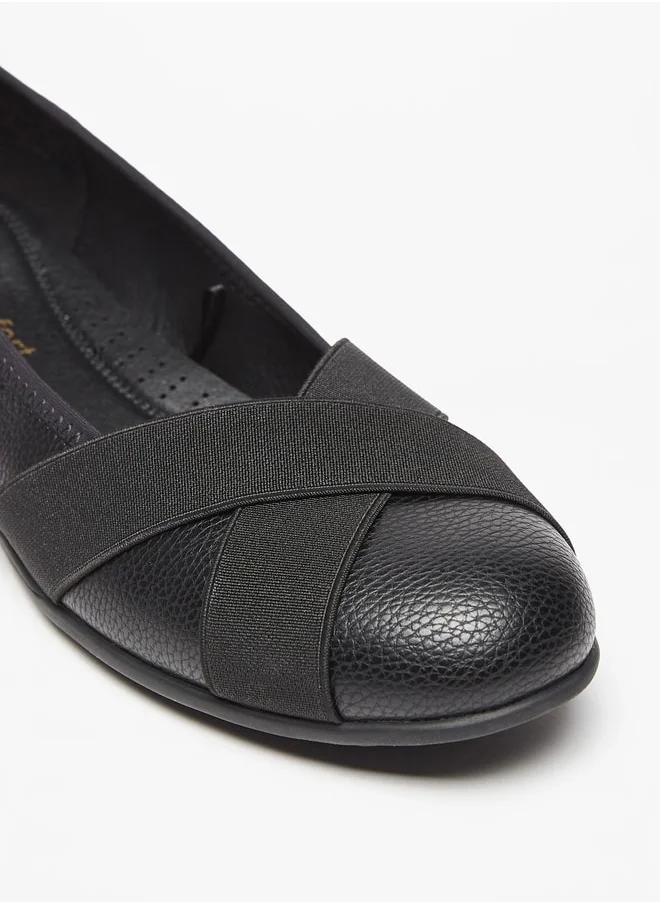 لو كونفورت Textured Slip-On Ballerina Shoes
