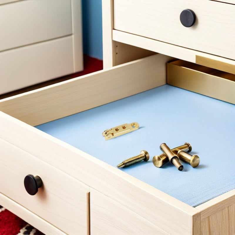 12 Mini Jewelry Box Hinges Gold Plated Zinc Alloy Foldable 118x079x024in - Image 5