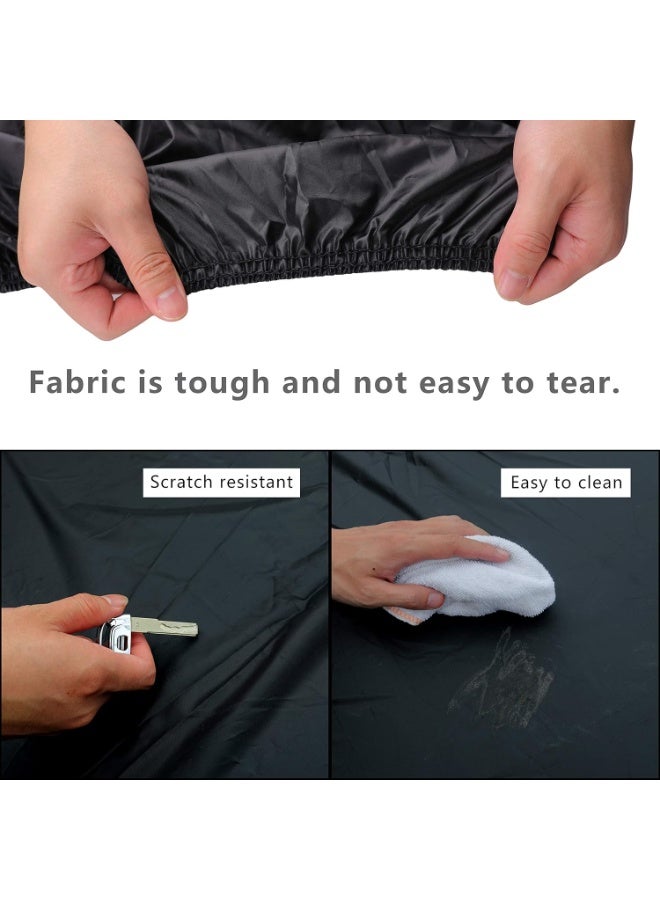 All-Weather Car Cover Waterproof UV Protection, Windproof Straps, Reflective Stripes, Dustproof Outdoor Vehicle Protector - Image 3