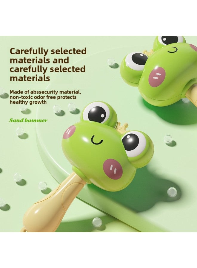 Hammer Baby Early Childhood Toy Children's Small Rattle Bells Newborn Baby's Grasping And Chasing Vision Training Can Bite Boiled Bell-Color:With Ring-sunflower Teether Rattle  - Image 4