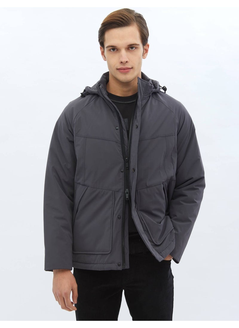 Kip - Grey Woven Coat - Image 1