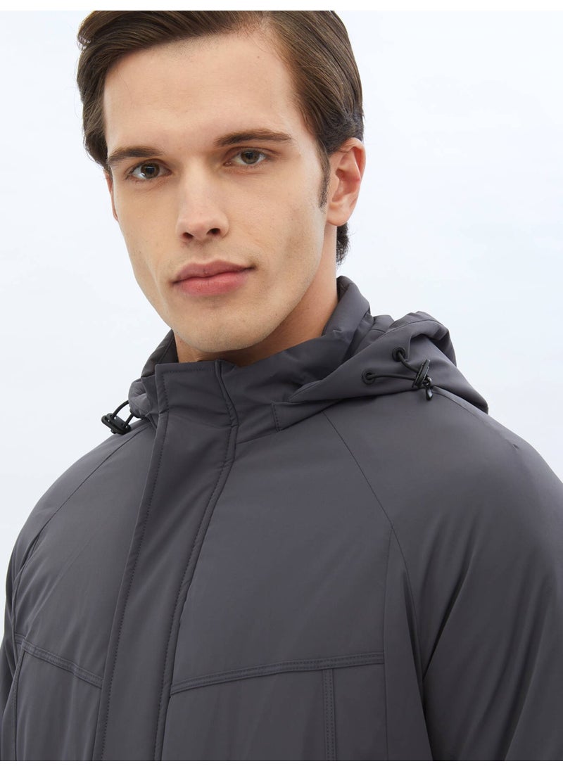 Kip - Grey Woven Coat - Image 1