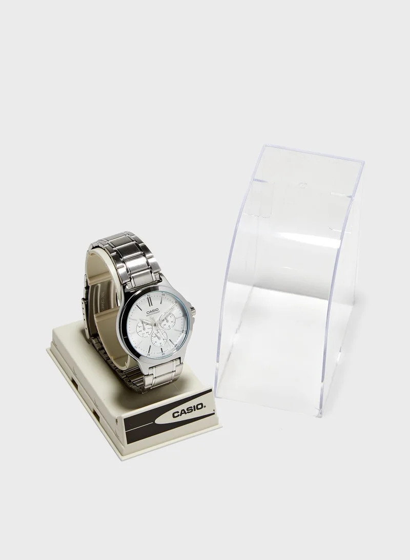 CASIO Classic Steel Strap Analog Watch