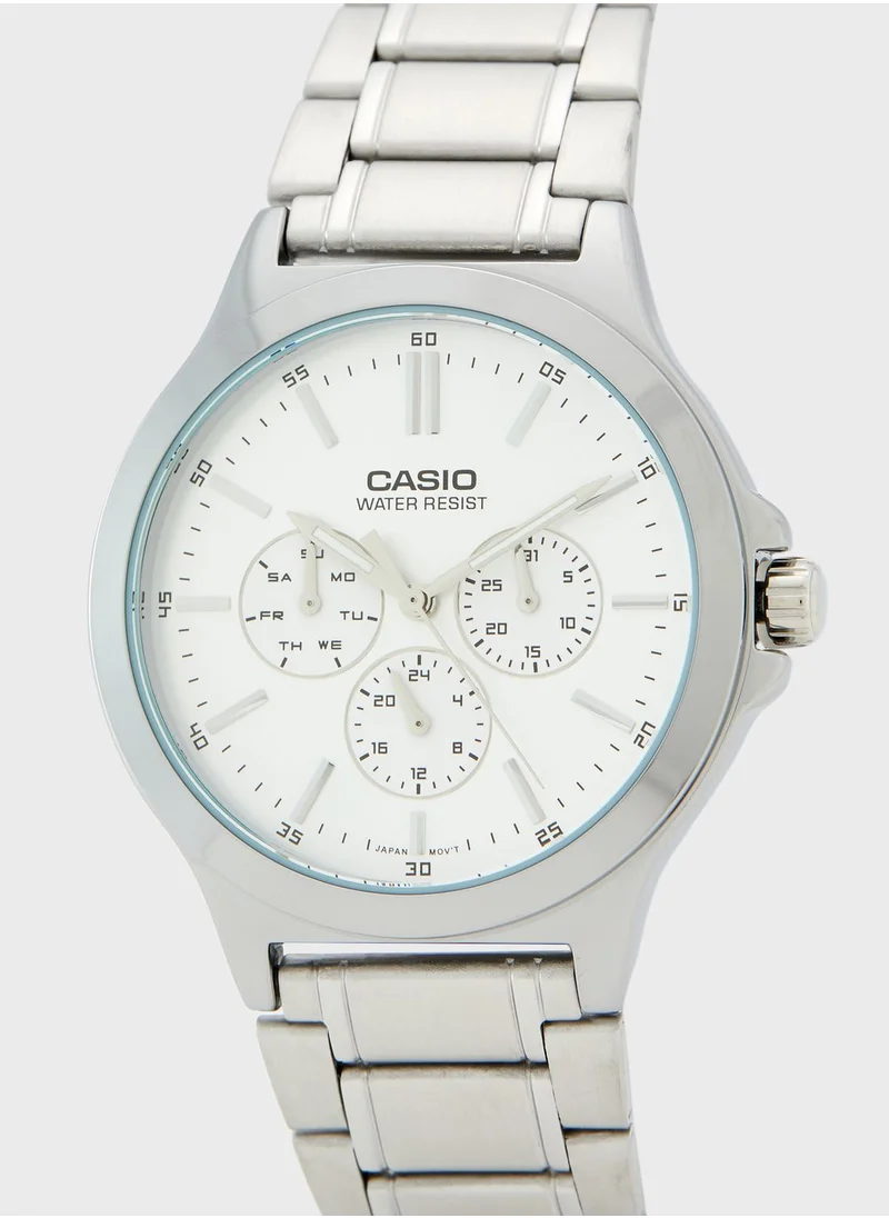 CASIO Classic Steel Strap Analog Watch