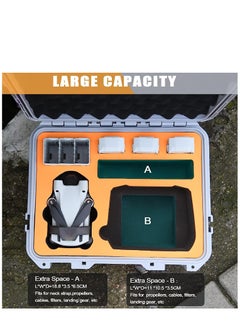 KASTWAVE Hard Case for DJI Mini 3 Pro/Mini 3 Waterproof Pressure Resistant Carrying Case for DJI Mini 3 Pro/Mini 3 Accessories - Fits Latest DJI RC (Not Included Neck Strap)  - Image 3