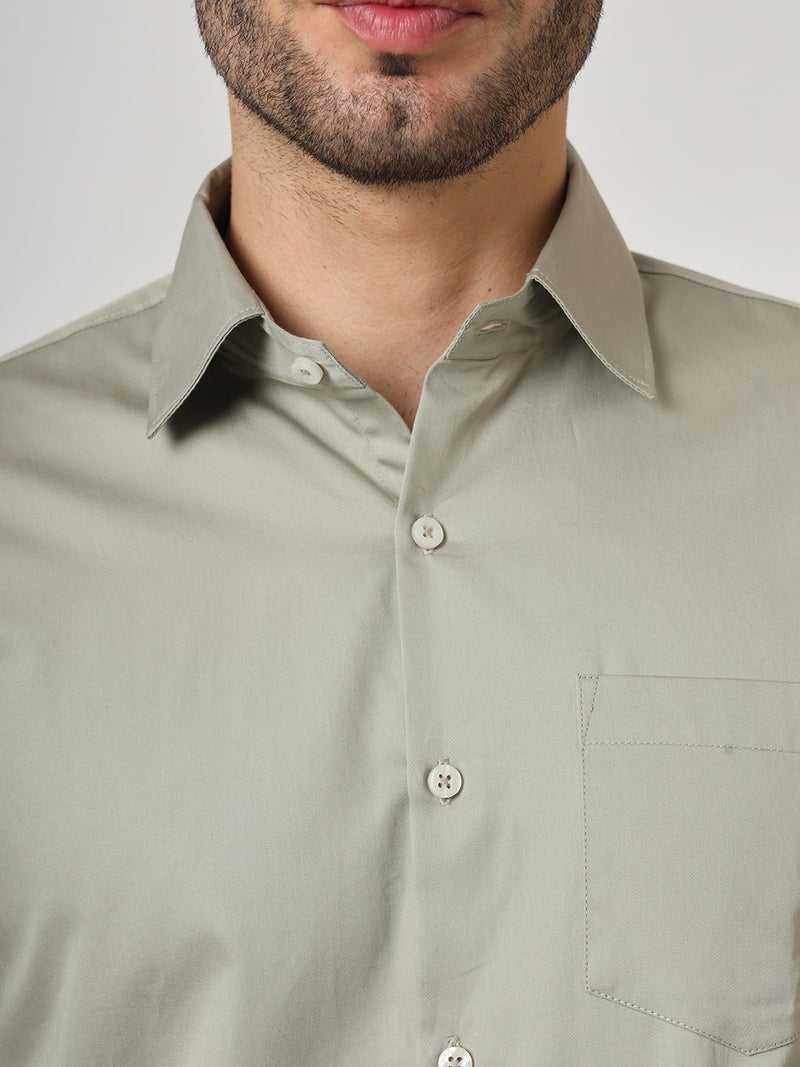 AMSWAN SOLID SATIN SHIRT - Image 4