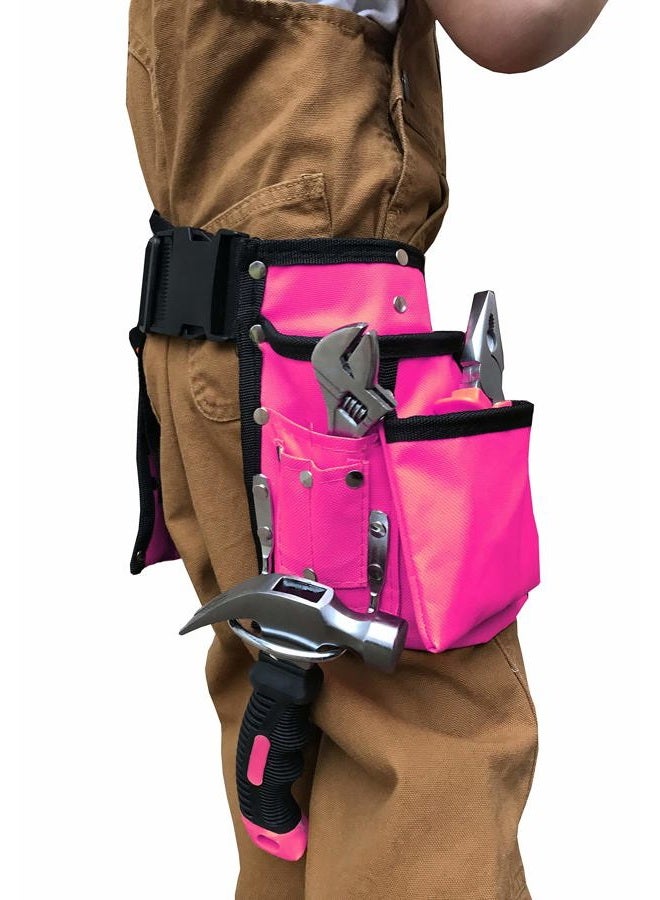 DIY Jr My First Tool Set - Pink by . - Real Tool Set for Kids Pink Tools for Girls Toolbelt Child-Sized Tools Complete Tool Set for Girls Tools for Small Hands - Image 3