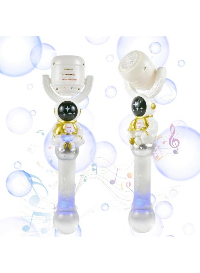 VikriDA Astronaut Bubble Stick with LED Lights - Includes 1 Bottle of Bubble Solution - Ideal for Indoor, Outdoor and Birthday Party Celebrations