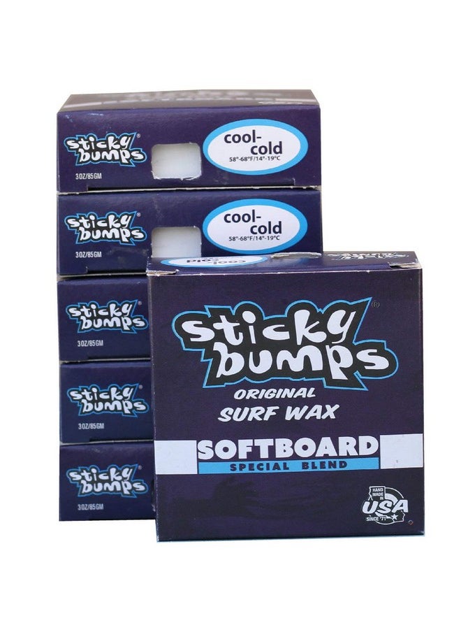 Sticky Bumps Softboard Wax 6 Pack (Choose Temperature) (Cool;Cold)  - Image 1