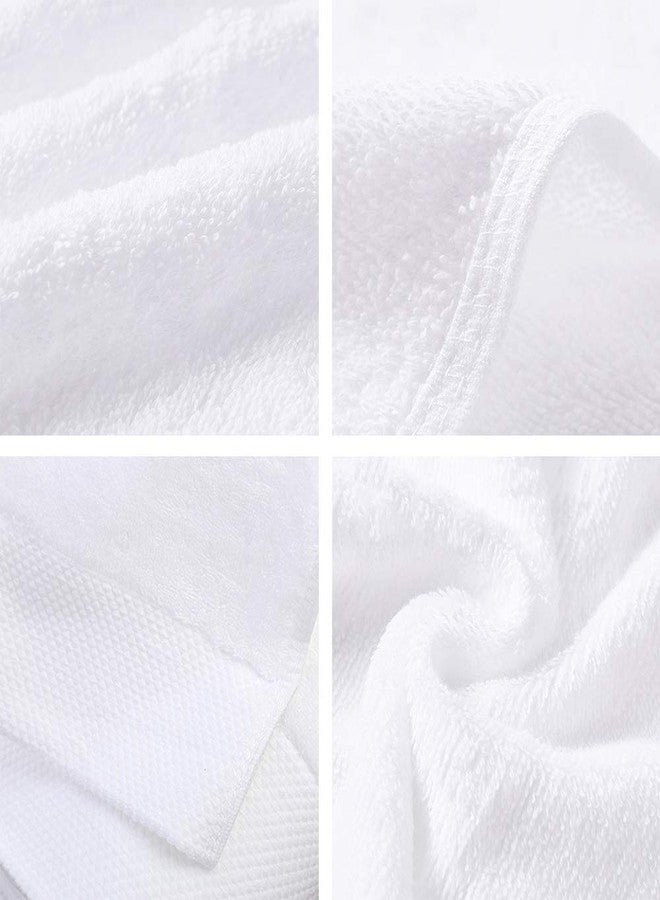LINPOPUP Lin Cotton Hand Towels, Soft & Highly Absorbent Hand Towel for Bathroom,White 2 Pack,14 x 30 Inch - Image 5
