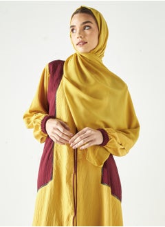 هدية المدينة  عباية بلونين مع الحجاب  - Image 2