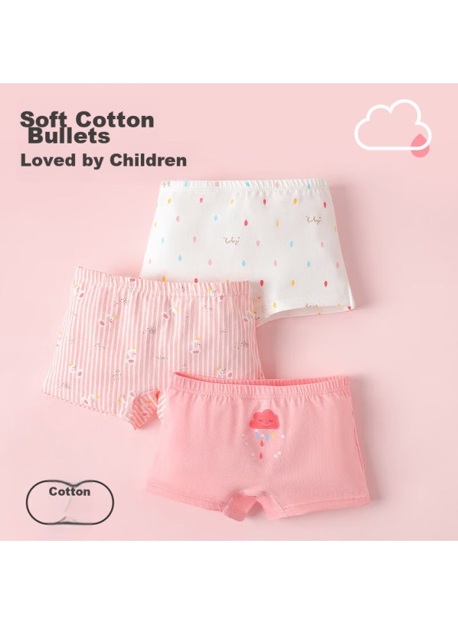LANG SHA Langsha Children's Underwear, Girls' A-class Cotton 7a Antibacterial Breathable Boyshorts, Cute Cartoon Girls' Boxer Briefs, No Wedgie - Image 2