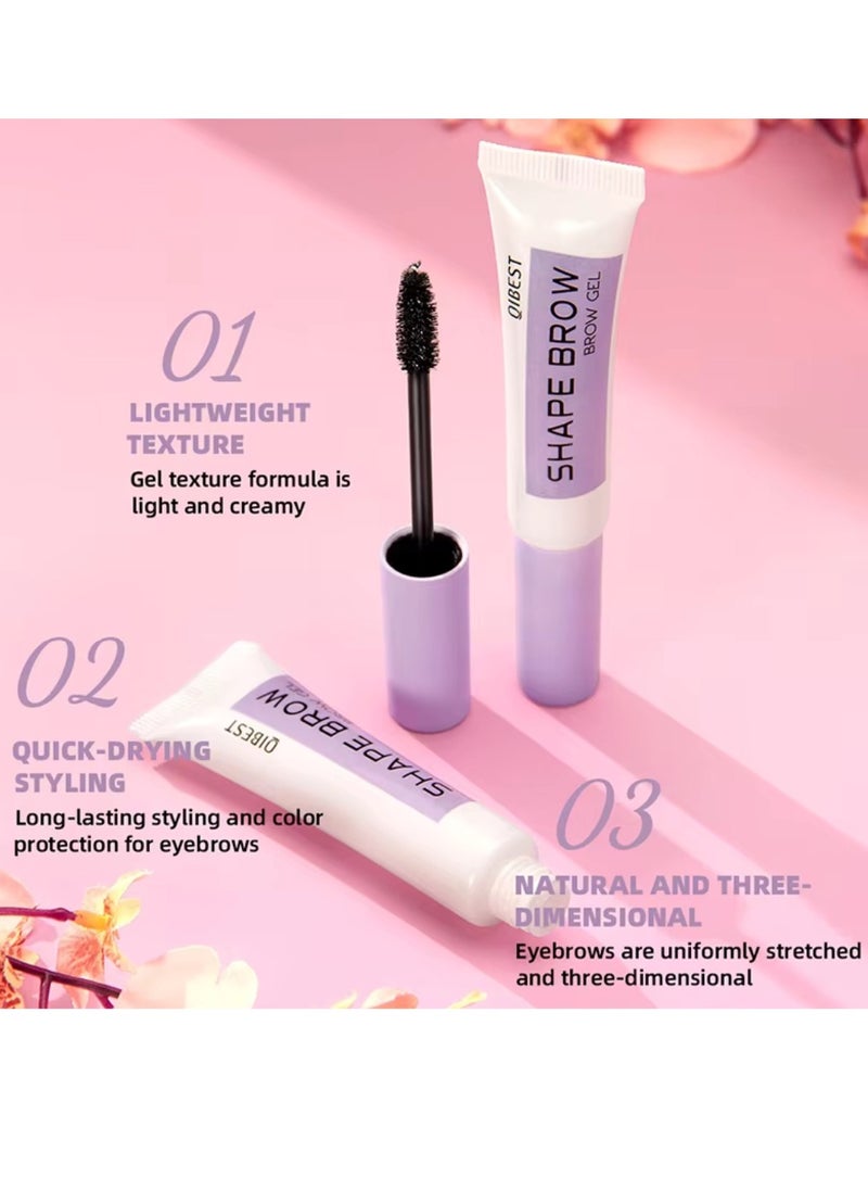 QiBest - Brow Shape Gel Eyebrow Styling Gel Long Lasting Quick Drying and Fixing Brow Gel Eyebrow Styling Soap Glue Brows Shaping Cream Natural Eyebrows Eyebrow Lift Clear Shaping Wax - Image 1