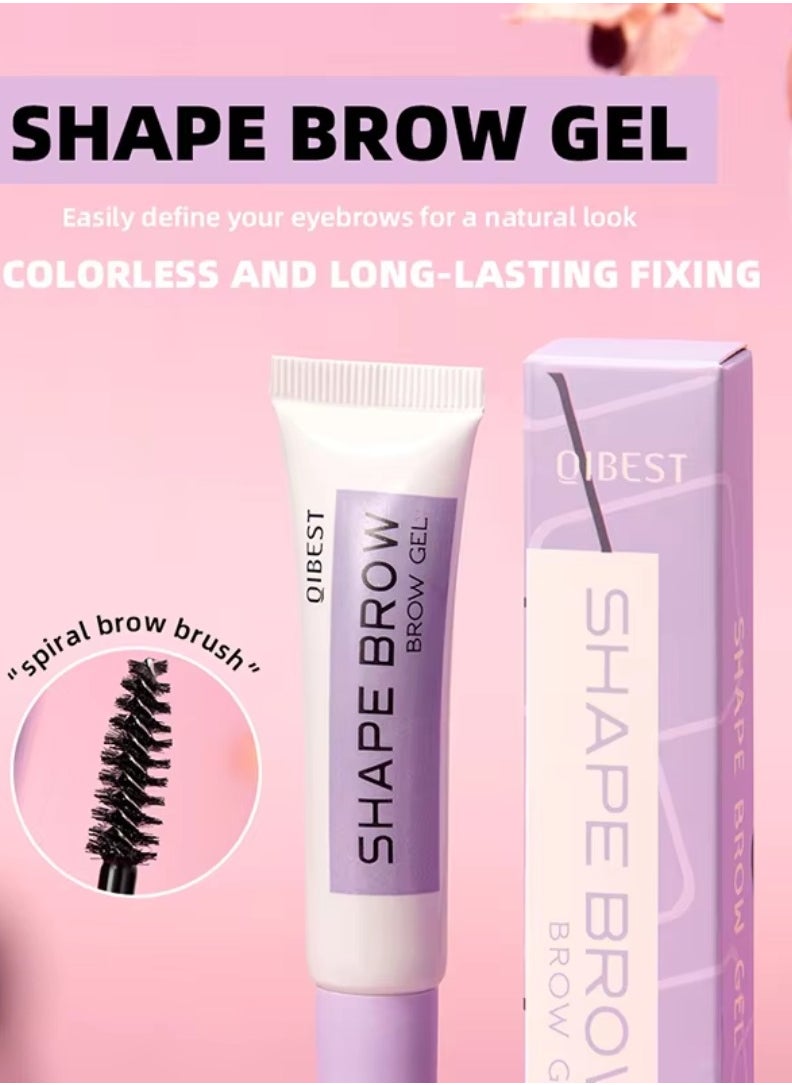 QiBest - Brow Shape Gel Eyebrow Styling Gel Long Lasting Quick Drying and Fixing Brow Gel Eyebrow Styling Soap Glue Brows Shaping Cream Natural Eyebrows Eyebrow Lift Clear Shaping Wax - Image 1
