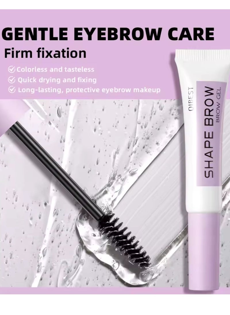 QiBest - Brow Shape Gel Eyebrow Styling Gel Long Lasting Quick Drying and Fixing Brow Gel Eyebrow Styling Soap Glue Brows Shaping Cream Natural Eyebrows Eyebrow Lift Clear Shaping Wax - Image 1