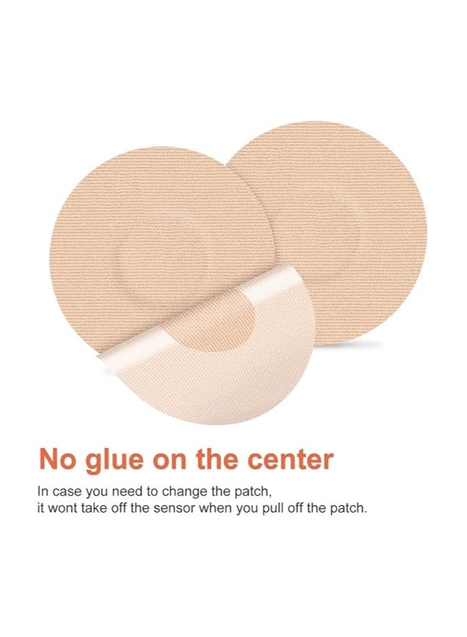 VIUAUAX 20pack Waterproof Adhesive Patches for freestyle Libre2/3 precut sensor Covers Flesh Flexible CGM Patches Without Glue in The Center-Enlite-Guardian-Freestyle Libre 14 Day Sensor Patches - Image 2