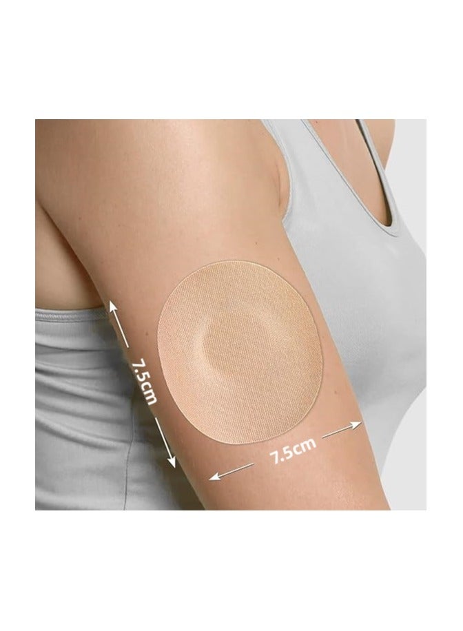 VIUAUAX 20pack Waterproof Adhesive Patches for freestyle Libre2/3 precut sensor Covers Flesh Flexible CGM Patches Without Glue in The Center-Enlite-Guardian-Freestyle Libre 14 Day Sensor Patches - Image 3