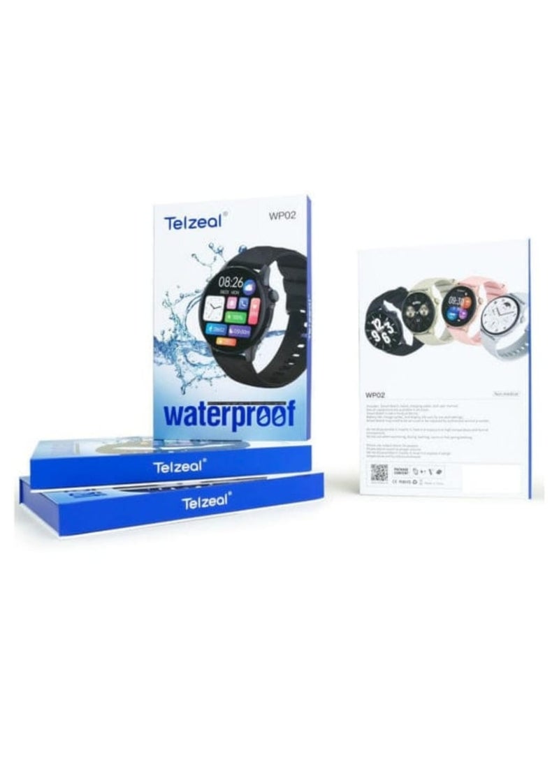 Telzeal WP02 Smartwatch – Stylish, Durable & Water-Resistant with Heart Rate & Sleep Monitoring - Image 2