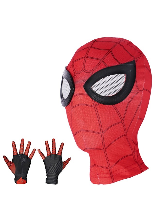 【Marvel Official】Spider-Man: Far From Home Lens Mask + Tactical Gloves Set (Kids Universal)｜Movie-Accurate Replica｜Breathable Fabric｜Perfect for COSPLAY/Halloween/Party Fun - Image 2