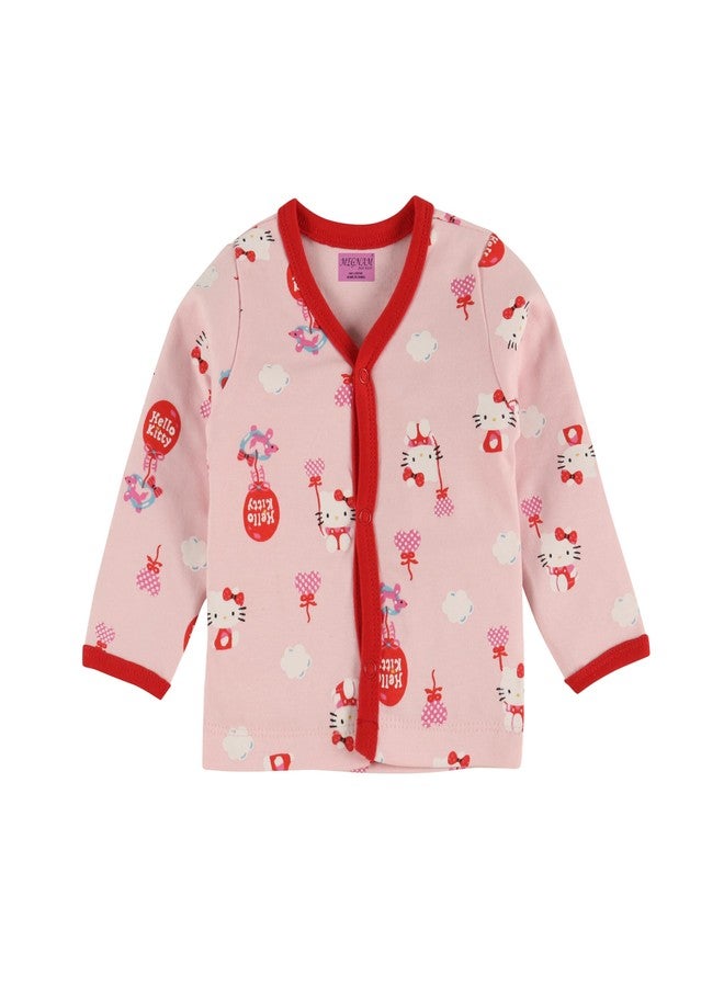 Dikary Baby Jhabla Cotton Unisex Front Open Shirt Full Sleeve T-Shirt with Snap Buttons and Cute Prints New Born Baby Clothes Tees Combo (in, Age, 12 Months, 18 Months, Regular, Pack of 4) - Image 5