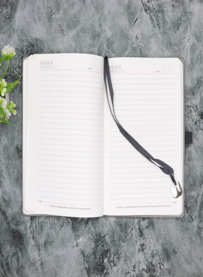 CrownLit Notebook Diary with Lock, Quotes on Each Page, Size A5 - Image 3