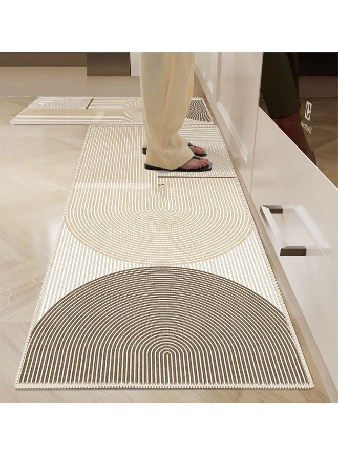 NKX Kitchen Floor Mats Rugs Set, Cushion Floor Carpet, Waterproof, Oil Resistant and Anti-Fatigue PU Standing Mat for Kitchen 45X180Cm  - Image 1