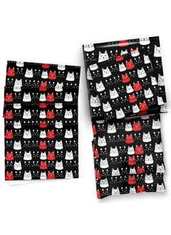 4 X Cat Wrapping Paper Sheets Black White Red Cute Animal Design Goth Gothic Gift Wrap For Women Her - pzsku/Z7F27C3B2D9131C96F869Z/45/_/1735214548/bd611760-dc71-42f3-9418-a0ff9667b284