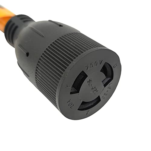 Park World Parkworld 691807A Adapter Cord 15 Amp 5-15P Plug Male to 20 Amp L6-20R Receptacle Locking Connector Female (ONLY Output 125 Volt) - Image 4