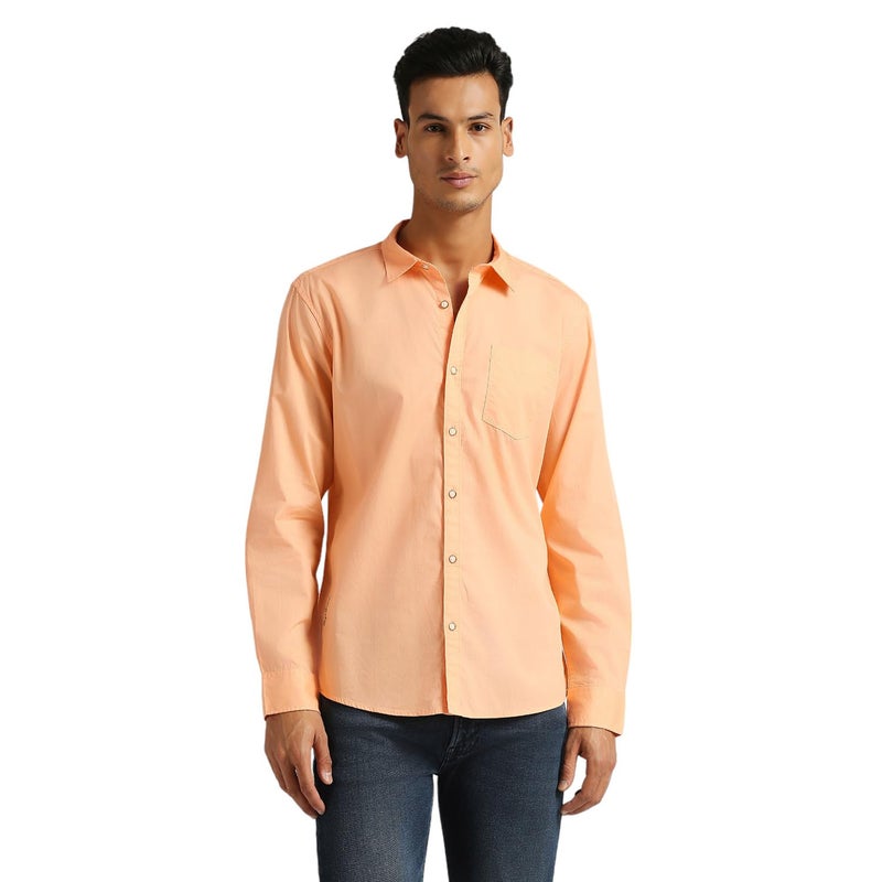 Pepe Jeans Men's Regular Fit Solid Shirts - Image 4