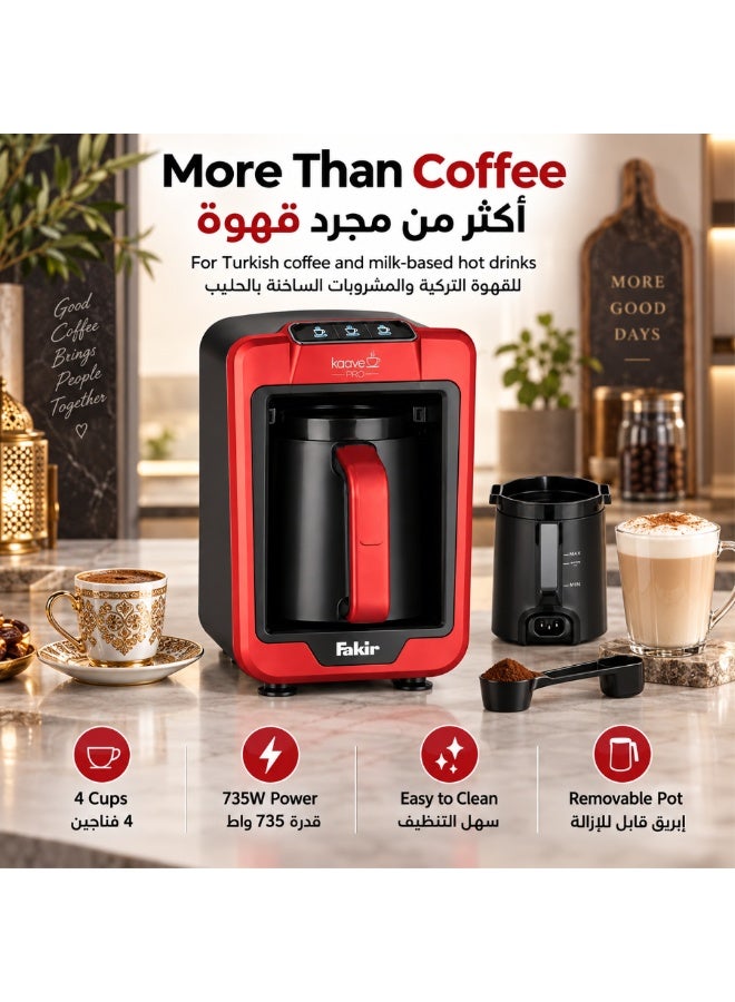 Fakir Automatic Turkish Coffee Maker, 4 Cups, Rouge Red - Image 3
