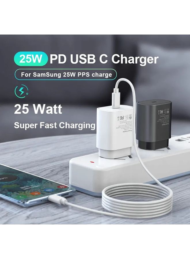 Beauenty TA800 PD / PPS 25W Type-C Port Charger for Samsung, UK Plug(White) - Image 3