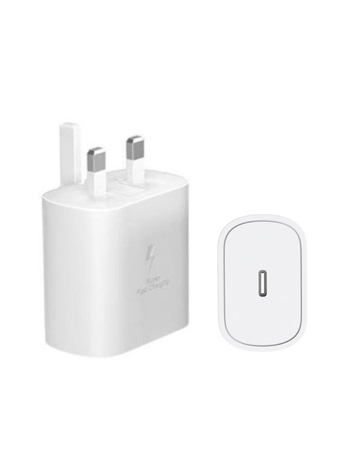 Beauenty TA800 PD / PPS 25W Type-C Port Charger for Samsung, UK Plug(White) - Image 1