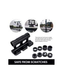 Excefore Bike Fork Mount, Bike Car Rack Carrier, Aluminum Alloy Bicycle Fork Bracket, Suitable for Outdoor Travel Transporting Bicycle, Fits Thru Axle Fitments Sizes 100*5/100*12/100*15/110*15mm  - Image 5