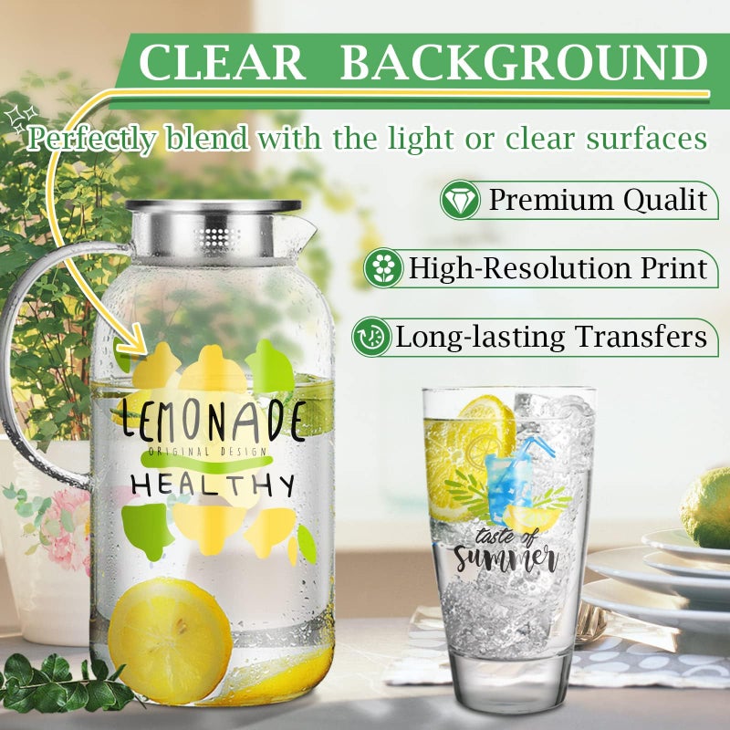 KOALA PAPER Koala Waterslide Decal Paper for Laser Printer - Clear Transparent - 25 Sheets Printable Water Slide Transfer Paper - 8.5x11 Inches - Image 3