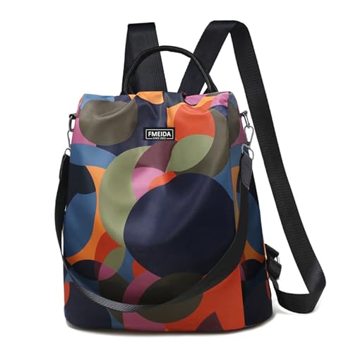 Fmeida Waterproof Fashion Backpack Purse for Women Anti Theft Womens Classical Daypack Travel Nylon Oxford Shoulder Bag - Image 1