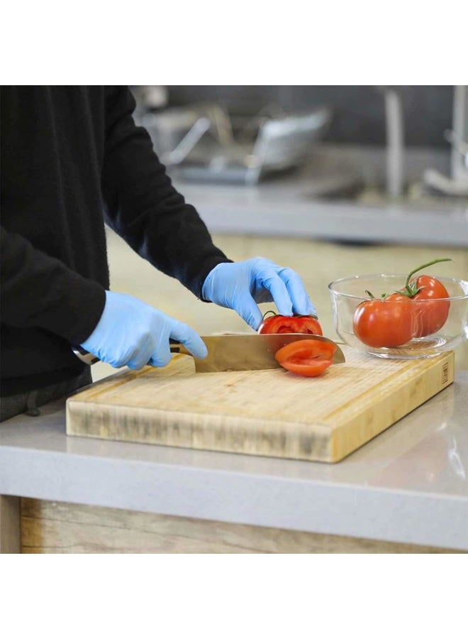 Coyacool Gloves Disposable Latex Free, Powder Free, 4 Mil Thick-Food Grade Gloves,100 Pc. Medium Cleaning Gloves, Blue - Image 4