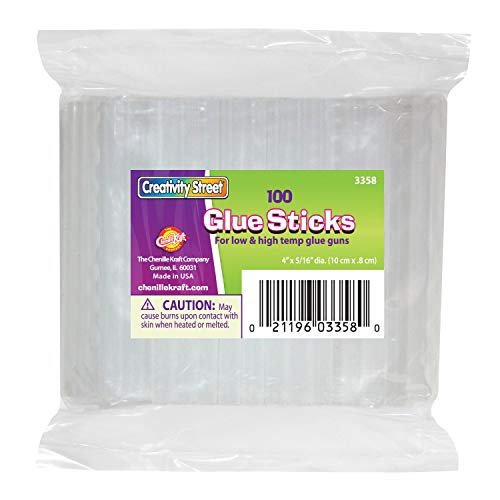 Creativity Street 516 Dual Temperature Glue Sticks Clear 3358
