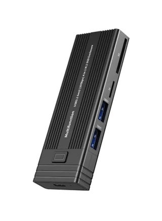 MULTIFUNCTION M.2 NVMe SSD Enclosure Adapter with 4 in 1 Hub, USB 3.2 Gen 2 10Gbps HDD Adapter MKey(B+M Key) SSD Reader, with 2 USB Port Support SD/TF Cardread, Support UASP Trim for 2242/2260/2280 - pzsku/Z7F28364ADF61783B1E5EZ/45/1751010109/0537fb21-f59b-44d6-a26f-6600ffedf338