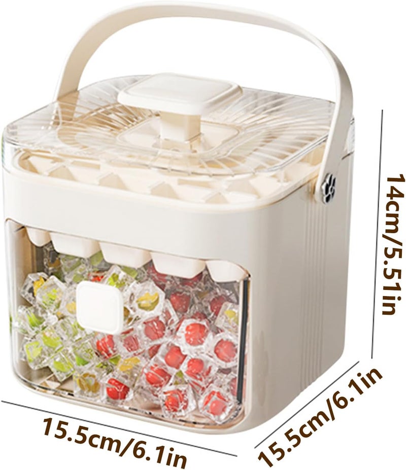Reusable 48-Cavity Ice Cube Tray with Storage Box - Non-Stick PP Ice Mold for Home Bar, Camping & Parties - Image 5