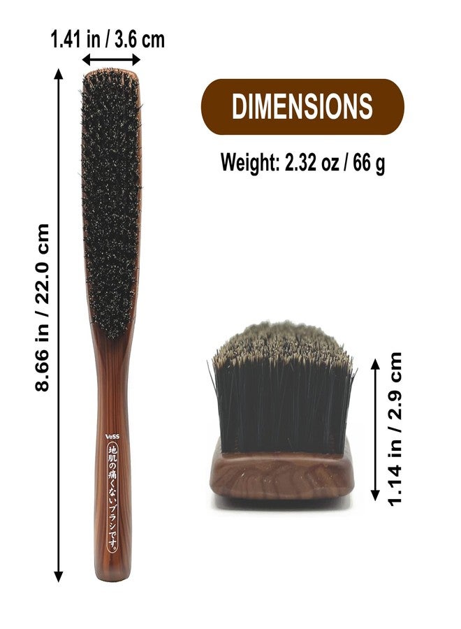 VESS Hair Brush for Glossy and Tangle-Free Thin Hair: Soft Bristles to Prevent Breakage and Reduce Pain on Sensitive Scalps - Image 2