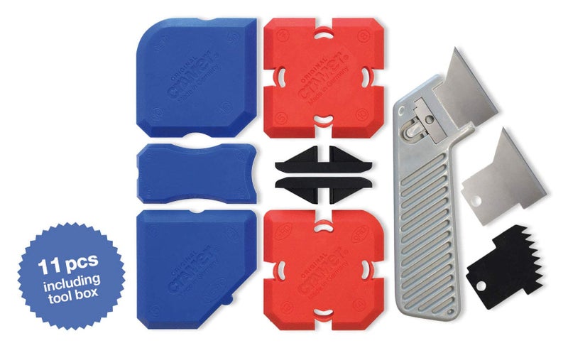 Cramer 40407 Grouting & Silicone Profiling Kit 7- Professional Tool Kit with Sealant Finishing Tools and Caulk Removal Tools - Image 2