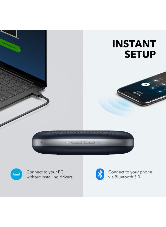 Anker PowerConf Bluetooth Speakerphone, Enhanced Voice Pickup, 6 Mics, Bluetooth 5, 24H Call Time, Zoom Certified, USB C, Compatible with Leading Platforms for Home Office Use - Image 5