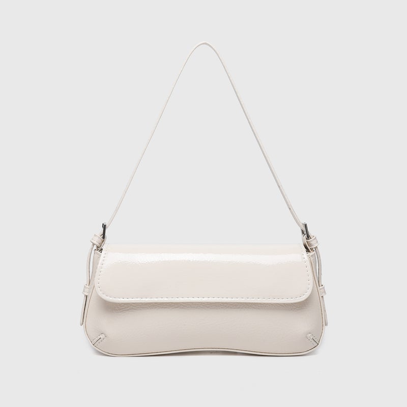 Za Patent Leather Baguette Bag Women'S Bag Crossbody Bag Niche High-End Sense Shoulder Crossbody Simple Hand Carrying - Image 1