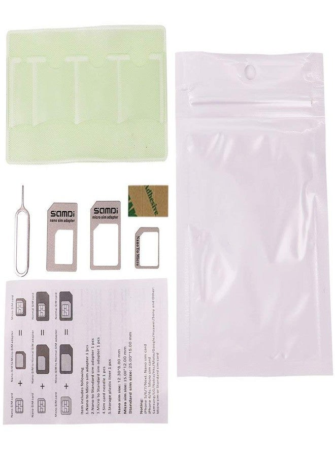Samdi Sim Card Adapter Kit Includs Nano Sim Adapter / Micro Sim Adapter / Needle / Storage Sheet( Sim Card Holder ) ,Easy To Use And Storage Without Losing Them - Image 3