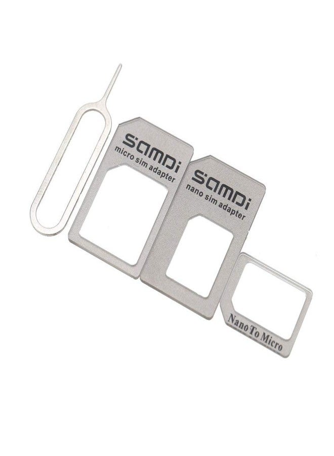 Samdi Sim Card Adapter Kit Includs Nano Sim Adapter / Micro Sim Adapter / Needle / Storage Sheet( Sim Card Holder ) ,Easy To Use And Storage Without Losing Them - Image 1