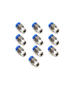 Generic PU Pipe & Fittings Polyurethane Pneumatic Pipe Push in to Connect Fittings Male Socket Pack of 5 6mmx1/2"  - Image 1