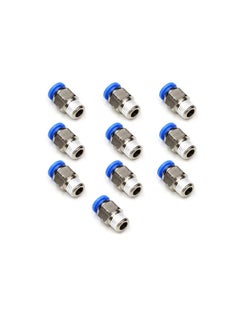 Generic PU Pipe & Fittings Polyurethane Pneumatic Pipe Push in to Connect Fittings Male Socket Pack of 5 6mmx1/2"  - Image 2