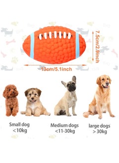 Dog Toy Ball Indestructible Squeaky Dog Toy Durable Elasticity Interactive Ball for Training Dog Catch and Fetch Light Weight Floatable Rugby Toys for Medium Large Breeds - pzsku/Z7F28B0120CB57815794DZ/45/_/1715227263/bcad0deb-63e3-4c82-a60f-8ec8aa6906e1