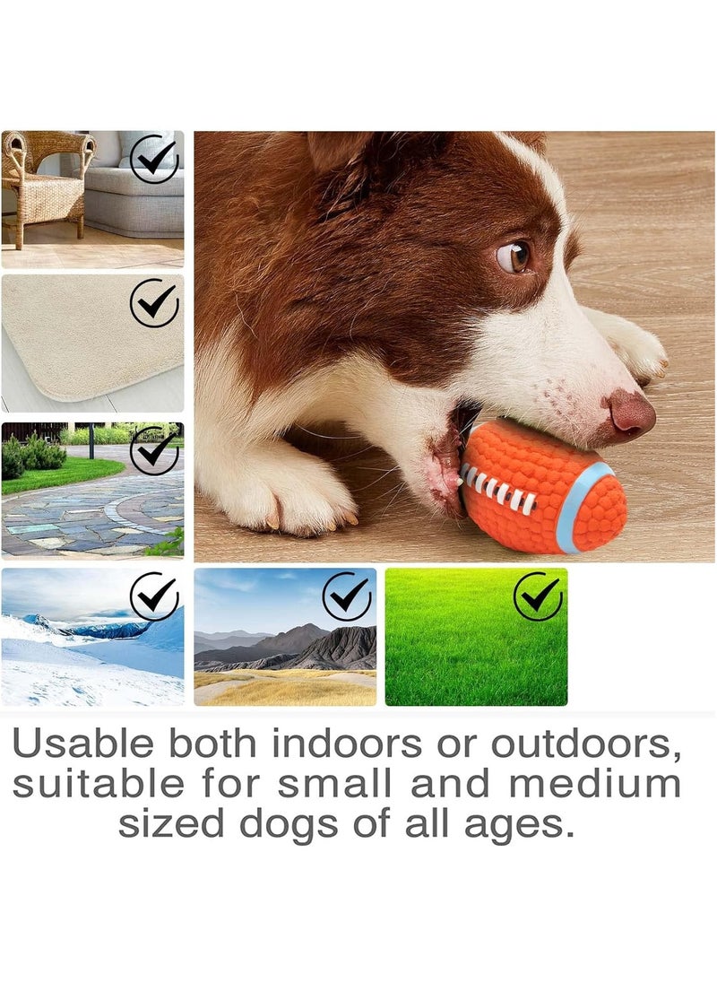 GUDOO Dog Toy Ball Indestructible Squeaky Dog Toy Durable Elasticity Interactive Ball for Training Dog Catch and Fetch Light Weight Floatable Rugby Toys for Medium Large Breeds  - Image 3